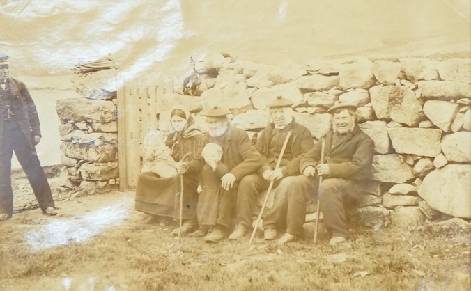 James Valentine (1815-1880), 'Group of Natives, St Kilda', circa 1860-1880, albumen print, 17.5 x 27.5cm